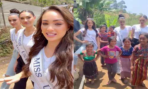 La mujer más bella del universo continúa su viaje por Guatemala