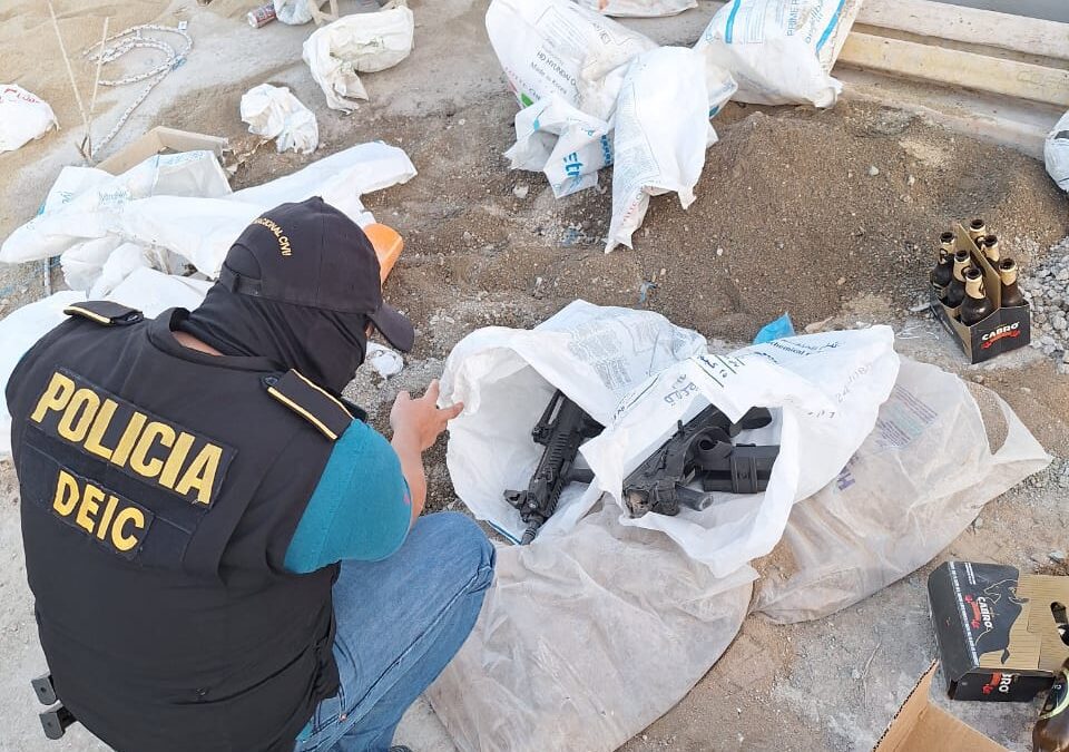 Decomisan seis armas de fuego en operativo policial