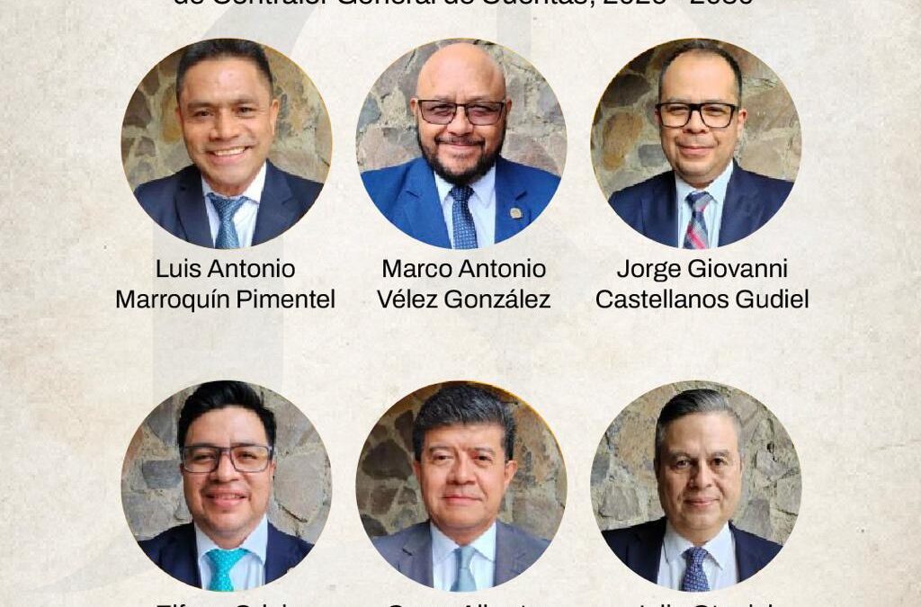 Uno de ellos será el próximo Contralor General de Cuentas