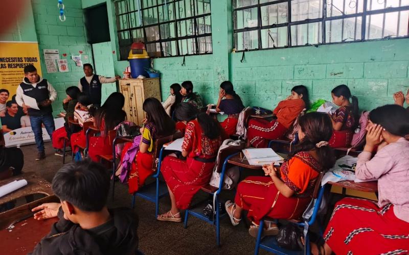 Realizan talleres de prevención de violencia contra la mujer y de salud mental en comunidades del área Ixil